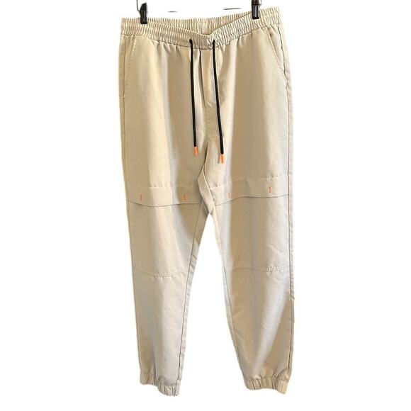 Manfinity Off White Mens Drawstring Waist Jogger Size L - Picture 1 of 7